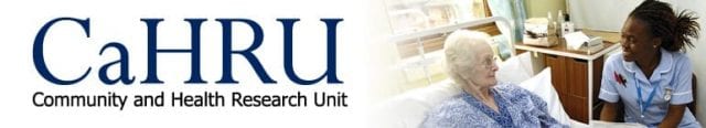 CaHRU, Community and Health Research Unit